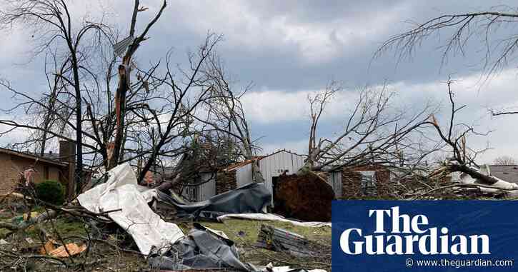 Theatre roof collapse kills one as deadly storms tear through southern and midwest US