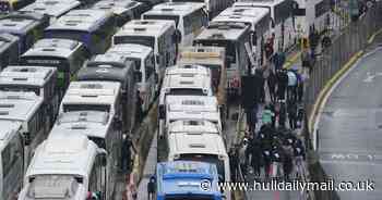Children on coaches waiting more than 12 hours at Dover fall ill as loos run out of toilet paper