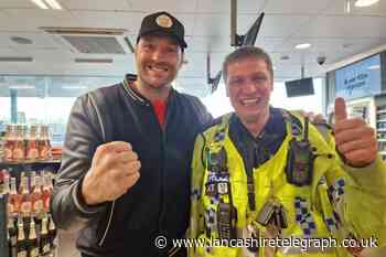 Traffic officer bumps into 'sporting hero' Tyson Fury