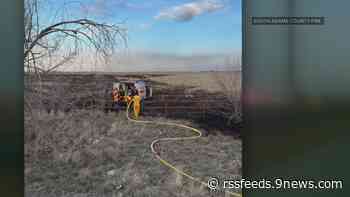 Firefighters make preparations on windy, dry day
