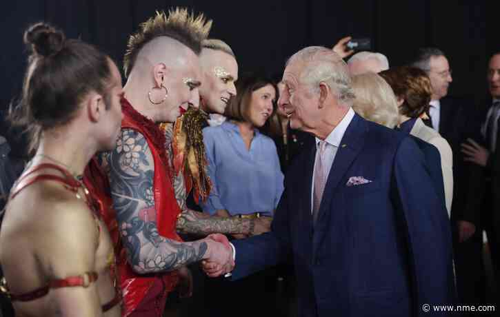King Charles and Camilla greeted by German Eurovision metal band during state visit