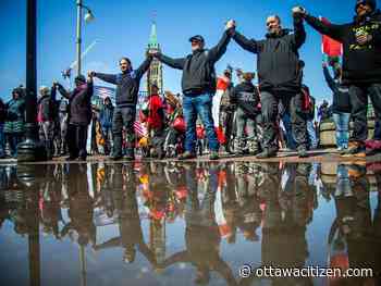'Shutdown' protesters refused access to Parliament Hill with portable public-address system