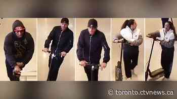 4 suspects sought after loss prevention officer assaulted during grocery store theft in east end