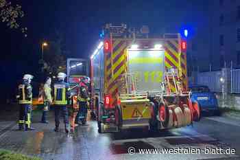 Lkw brennt auf Bielefelder Baustelle