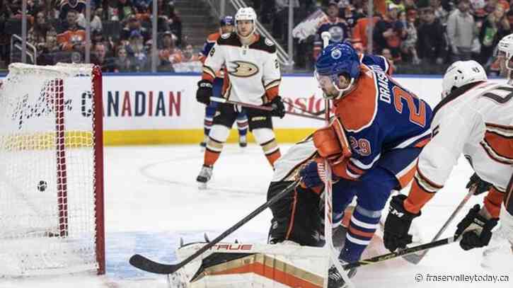 Draisaitl nets hat trick and 50th as Oilers squash Ducks 6-0