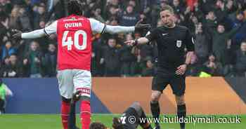 Rotherham chief makes unusual referee claim after Hull City red card decision