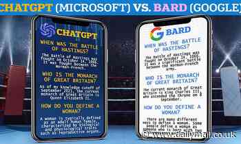 Battle of the bots! MailOnline pits ChatGPT against Google's Bard across 7 questions