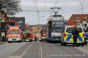 22-jähriger Delbrücker bei Unfall mit Stadtbahn in Bielefeld verletzt