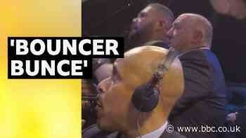 BBC boxing commentator steps in to stop bust-up