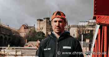 Former Made in Chelsea star's 76 marathons in 76 days take him past North East landmarks like St James' Park and Souter Lighthouse