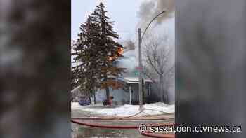 Saskatoon firefighters say Sunday morning house fire burned for hours