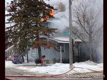 Police and fire investigators look into Saskatoon blaze