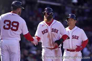 Duvall has 3 hits, go-ahead single, Red Sox beat Orioles 9-5