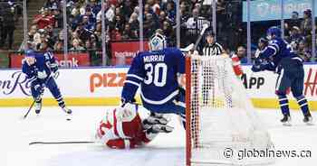 Wings down Leafs 5-2; Murray exits with injury