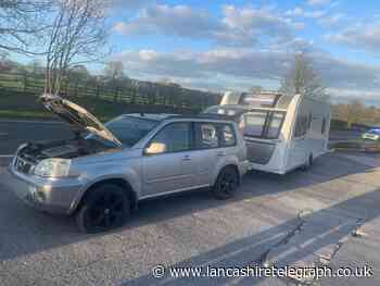 Police sting vehicle near Gisburn after caravan stolen