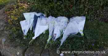Floral tributes left at the scene after man killed outside Cramlington pub