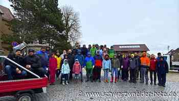 Erfolgreiche Markungsputzete: Vollmaringer trotzen  Wind und Wetter