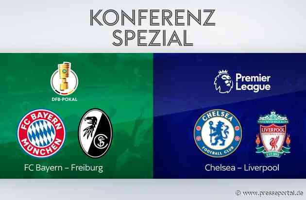 Alle Viertelfinalpartien des DFB-Pokals live nur bei Sky, dazu die "Konferenz Spezial"-Übertragung mit Bayern gegen Freiburg und Chelsea gegen Liverpool