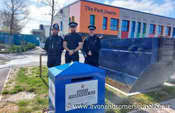 New weapon surrender bins installed to help prevent street-based knife crime in Bristol