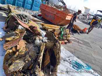 Le voilier fantôme de Villefranche a enfin été enlevé, 20 tonnes de débris et des rails de chemin de fer sortis de l’eau