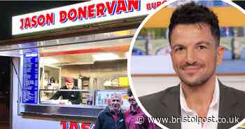 Peter Andre makes surprise visit to Bristol's Jason Donervan kebab van