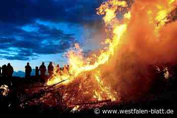 Neun Osterfeuer in Enger und Spenge