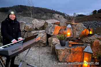 Wenn das Kalkwerk in Halle um 6 Uhr leuchtet