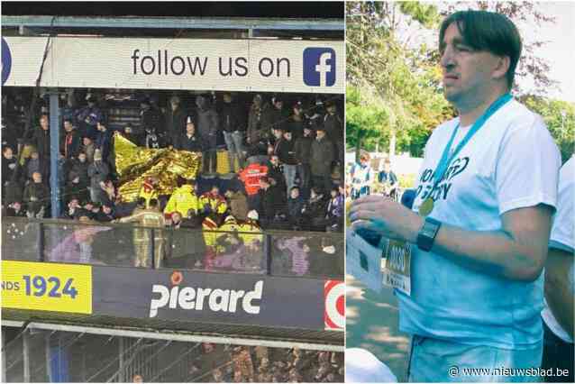 Twee maanden nadat Koen (45) gereanimeerd werd in tribune, trekt Club-fan opnieuw naar het stadion: “Ik werd wakker met blauw-zwarte beer voor mij, een prachtig gebaar”