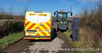 Police called to Yew Tree Farm in day-long stand-off over hedge