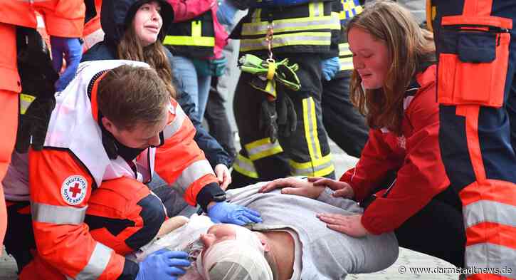 Darmstädter Hilfsorganisationen trainieren für den Ernstfall