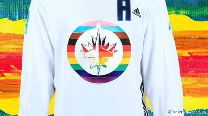 Winnipeg Jets to wear rainbow-themed warm-up jerseys for annual Pride night