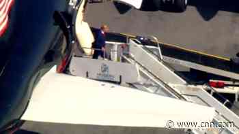 Watch Trump arrive in New York for his arraignment