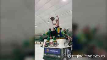 Sask. senior hockey team's Zamboni celebration goes viral