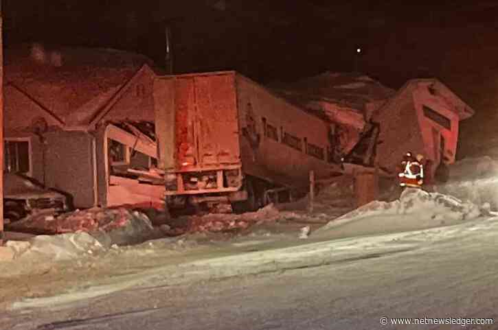 OPP Charges Driver After Commercial Motor Vehicle Crashes Into Two Residences in Beardmore