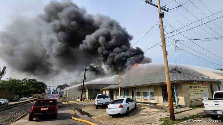 Plaquemine firefighters tackle flames that spread to multiple businesses along Railroad Avenue