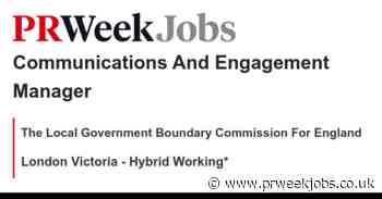 The Local Government Boundary Commission For England: Communications And Engagement Manager