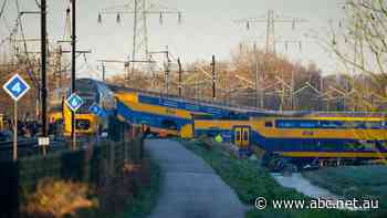 Trains collide with construction crane causing derailment near The Hague, leaving one dead, several injured