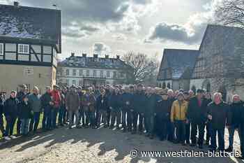 1. Kompanie der Bürgerschützen Steinheim wandert zum Gut Holzhausen
