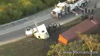 Overturned Tractor-Trailer Causes Ramp Closure, Massive Delays on Gratigny Parkway