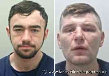 Two East Lancashire men are still on the run from police