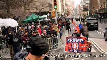 Trump-Anhänger demonstrieren vor Gerichtsgebäude in New York