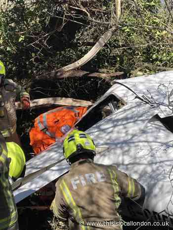 Upminster plane crash leaves man fighting for his life