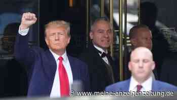 Ex-US-Präsident Trump in New York zum Gericht aufgebrochen