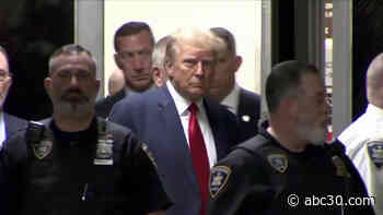 Trump surrenders to New York authorities ahead of arraignment; indictment to be unsealed | LIVE