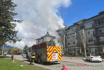 Chilliwack firefighters battle apartment building fire on Victor Street