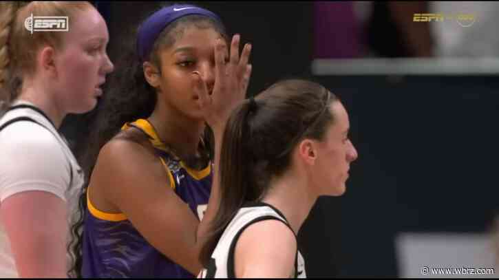 Iowa's Clark: Don't criticize Angel Reese for gesture