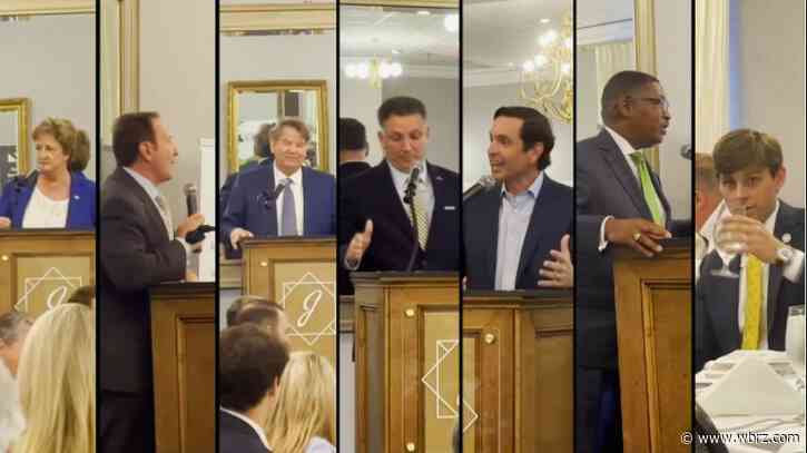 Candidates for governor have first panel together