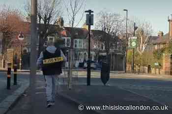 Viral video of Catford man protesting against ULEZ expansion