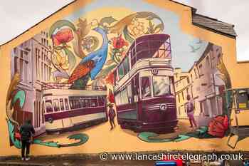 First look at stunning mural that celebrates Padiham's heritage