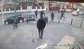 Balaclava teens on speeding moped crash into car in Wallasey